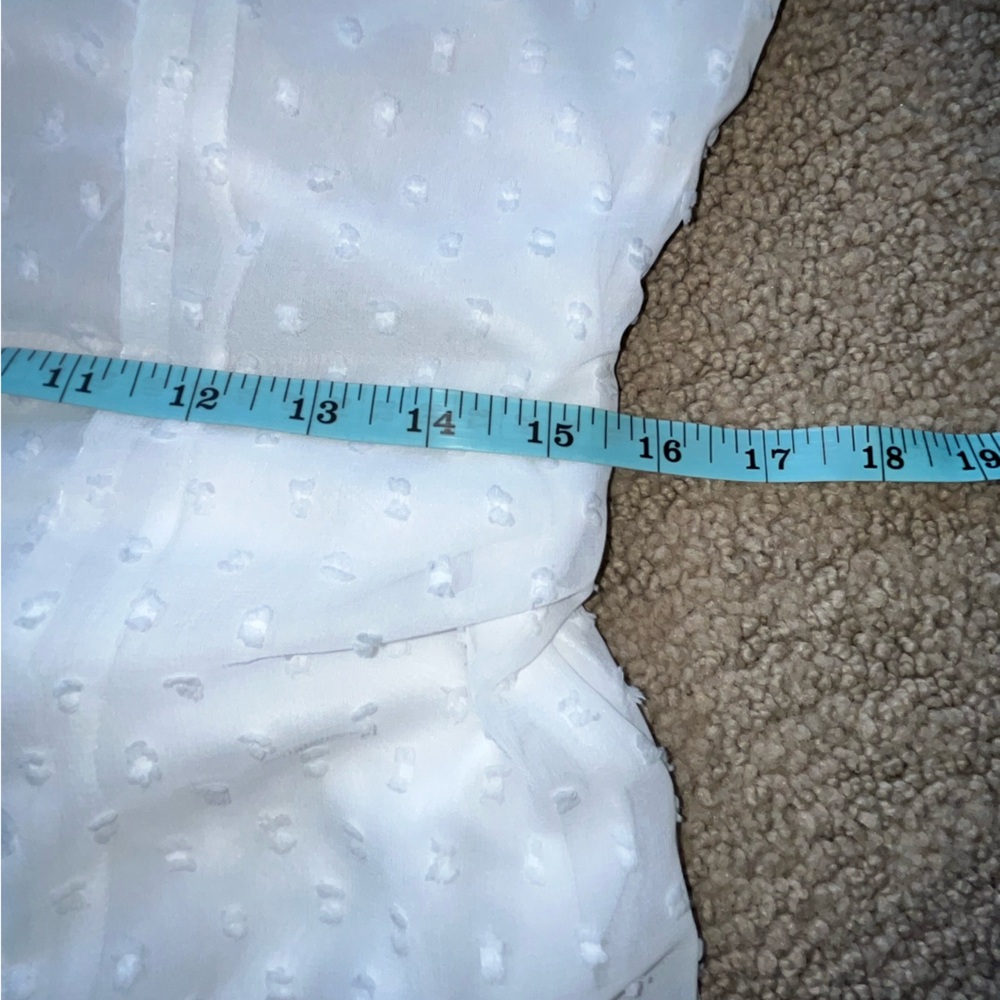White Ruffle Open Back Ruffled Slip Dress - Picture 5 of 10